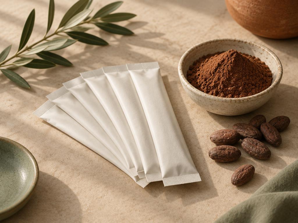 Illustrazione originale per PLUS VEGAN CACAO - 30 BUSTINE
